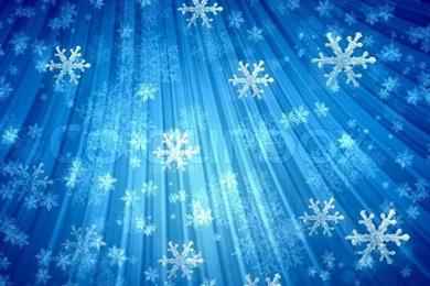 Winter Backgrounds With White Snowflakes Stock Photo
