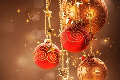 1280x1024 Sparkling Christmas Balls Wallpapers