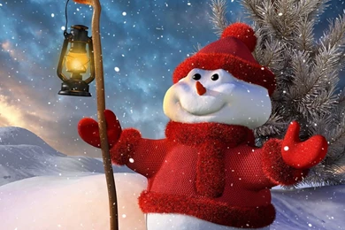 1280x1024 Christmas Snowman Wallpapers