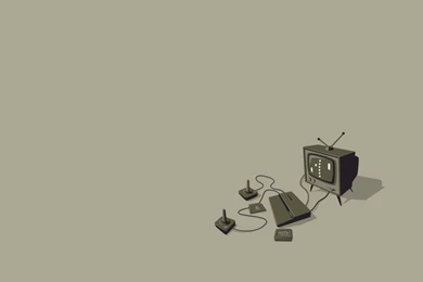 Video Games WIth TV Minimalis Wallpaper.jpeg