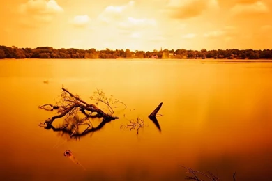 Orange Jamaican Landscape iPad Wallpapers