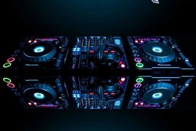 Dj console, pioneer, headphones 167346.jpg