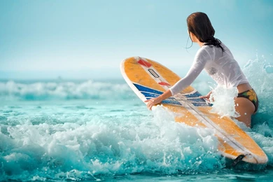 Surfer Girl Widescreen Wallpapers