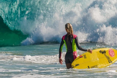 Waiting For The One Wave Surfer Girl Ultra 2560x1600 Hd Wallpapers ...