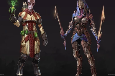 Dragon Effect Mordin And Tali Wallpapers For Samsung Galaxy Tab