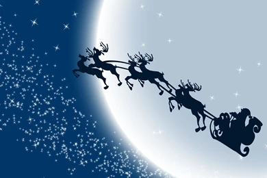 Santa's Sleigh Mobile Wallpapers 3636