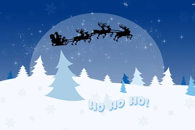 Santa's Sleigh Wallpapers   Holiday Wallpapers