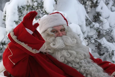 Santa Claus, Sleigh, Hand, Snow, Beard, Glasses, Winter >> HD ...