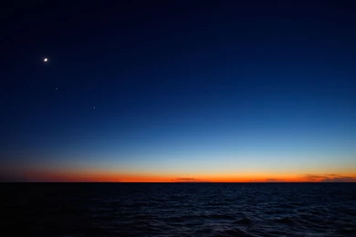 Blue Blue Ocean Cool Sky Sunrise HD Wallpapers
