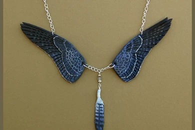 DeviantArt: More Like Peregrine Falcon Wings   Leather Necklace By ...