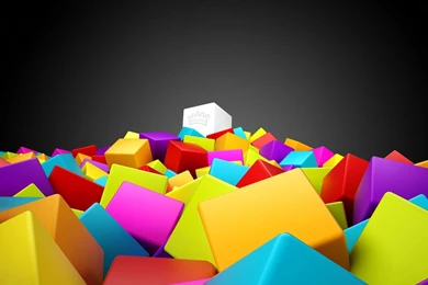 Download 1600x1200 Cool 3D Colorful Cubes Wallpapers