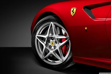 Red Ferrari 599 Wheel HD Desktop Wallpapers : Widescreen : High ...