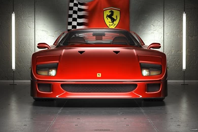 Cars, Red, Front View, Vehicles, Ferrari F40, Ferrari :: Wallpapers