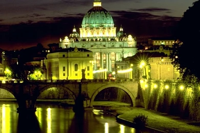 Download Wallpapers 2048x2048 Italy, Rome, Basilica, Bridge Angel ...