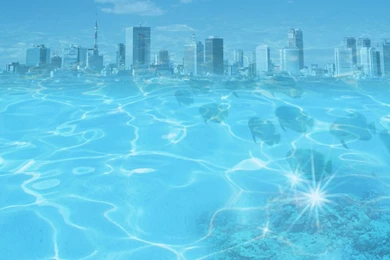 1280x800 Blue Water City Desktop PC And Mac Wallpapers