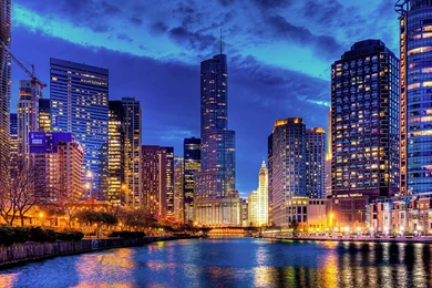 Streeterville Chicago Usa Illinois Trump Tower Wallpapers ...
