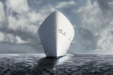 Ghost Ship Floating On Lava Wallpapers   Fantasy Wallpapers