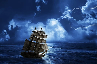 Gallery For   Ships In Storms Wallpapers