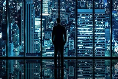 Window To Gotham City   By Dominic Kamp