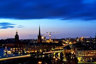 City Nightime iPhone 4s Wallpapers Download