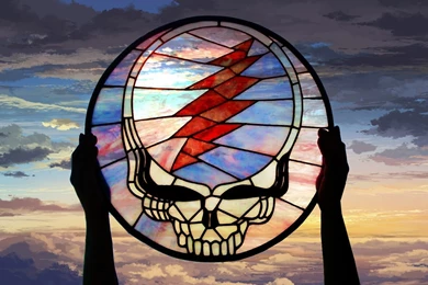 Stained Glass GD Over Painted Sky [Desktop Wallpapers 1600x900 ...