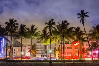 1920x1080 Miami Beach Night Florida Wallpapers