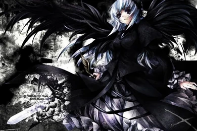 Wallpapers Pictures Photos: Black Angel Anime Pictures