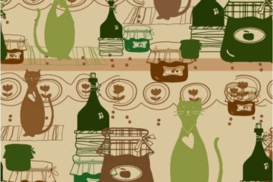 Cat Cartoon Backgrounds Vector