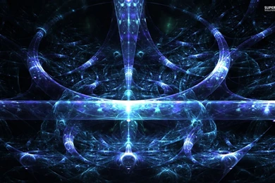 Blue Translucent Pipes Wallpapers Abstract Wallpapers