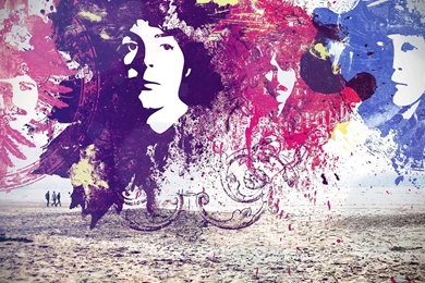 Beach The Beatles John Lennon George Harrison Ringo