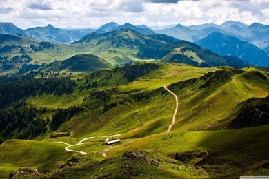 Kitzbuhel Mountain View, Austria, Europe HD Desktop Wallpapers ...