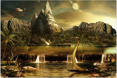 Landscape With Dinosaurs Wallpapers And Images   Wallpapers ...