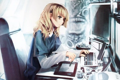 Anime Girl, Computer