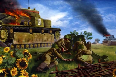 Battle For Kiev1942 T 35 Art Paintings Military Weaons Warrior ...