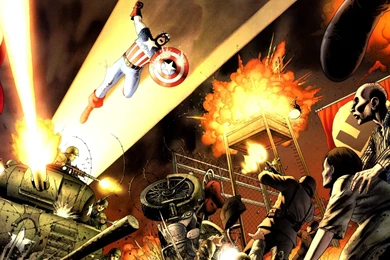 Captain America In WW2 Desktop Wallpapers