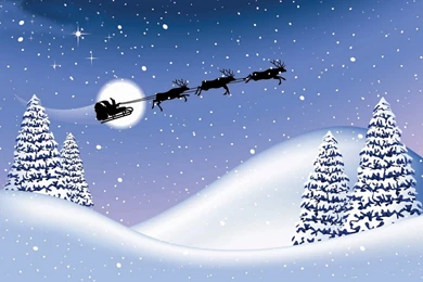 Santa Reindeer HD Wallpapers