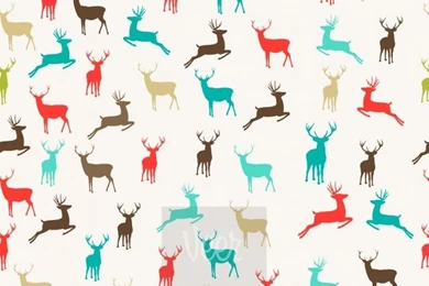 Merry Christmas Reindeer Seamless Pattern Backgrounds Stock ...