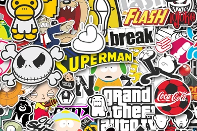 Download Wallpapers 3840x1200 Stickers, Style, Jdm Dual Wide HD ...