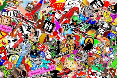 3 Sticker Bomb Sheets JDM Decal 15" X 30" Each 3M Wrap Vinyl HD ...