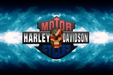 Purple Harley Davidson Logo