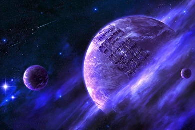 Marks On The Purple Planet Desktop Wallpapers 22350