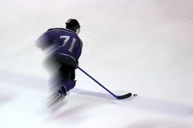 TOO FAST TO SEE HOCKEY WALLPAPER   (
