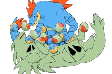 Tyranitar And Feraligatr By Der Fuchsprophet On DeviantArt