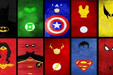 Superheroes Logos Wallpapers