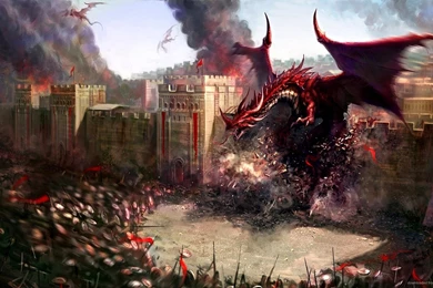 Download 1920x1080 Attack Of The Red Dragon Wallpapers