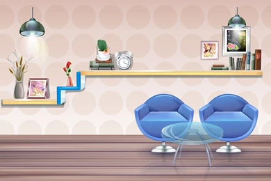 Gallery For   Cartoon Room Wallpapers