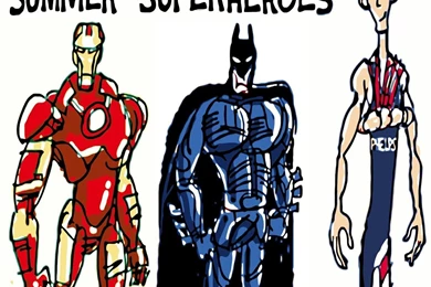 Iron Man Michael Phelps Sports Superheroes Wallpapers   (