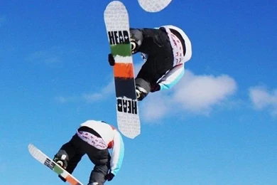 Download Snowboard Sequence Jump Wallpapers For iPhone 4