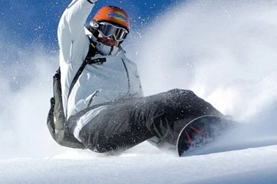 Download Snowboard Hill Slide Wallpapers For iPhone 4