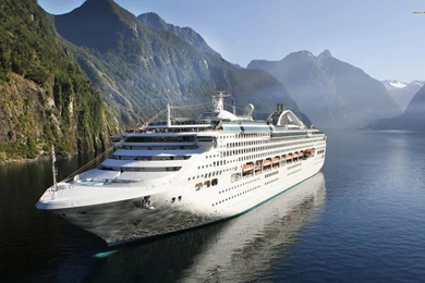 Cruise Ship Near Mountains Wallpapers   Photography Wallpapers